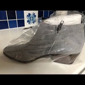 Brand new, never worn, size 11 JCrew Grey booties
